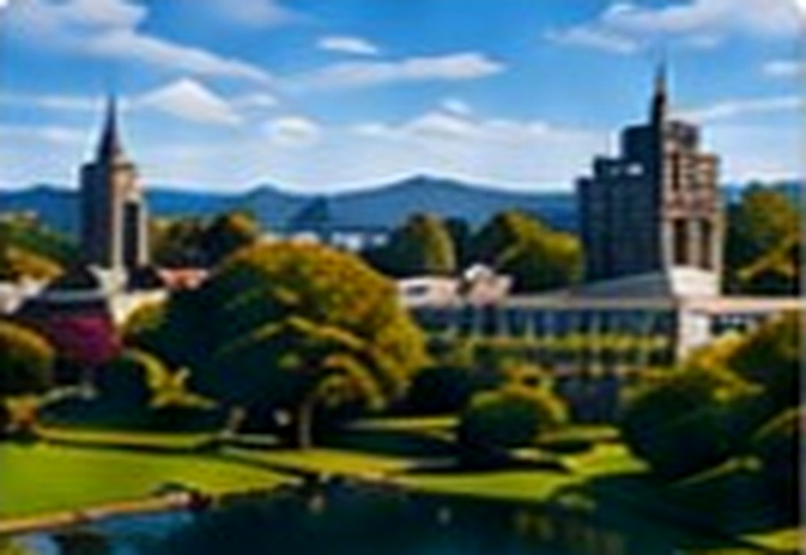 Hamilton New Zealand city garden